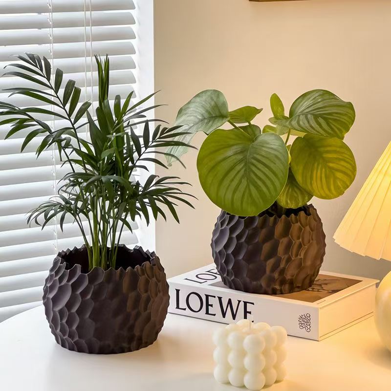 Textured Flower Pot Irregular  - Aloe Vera Pot 评论和价格