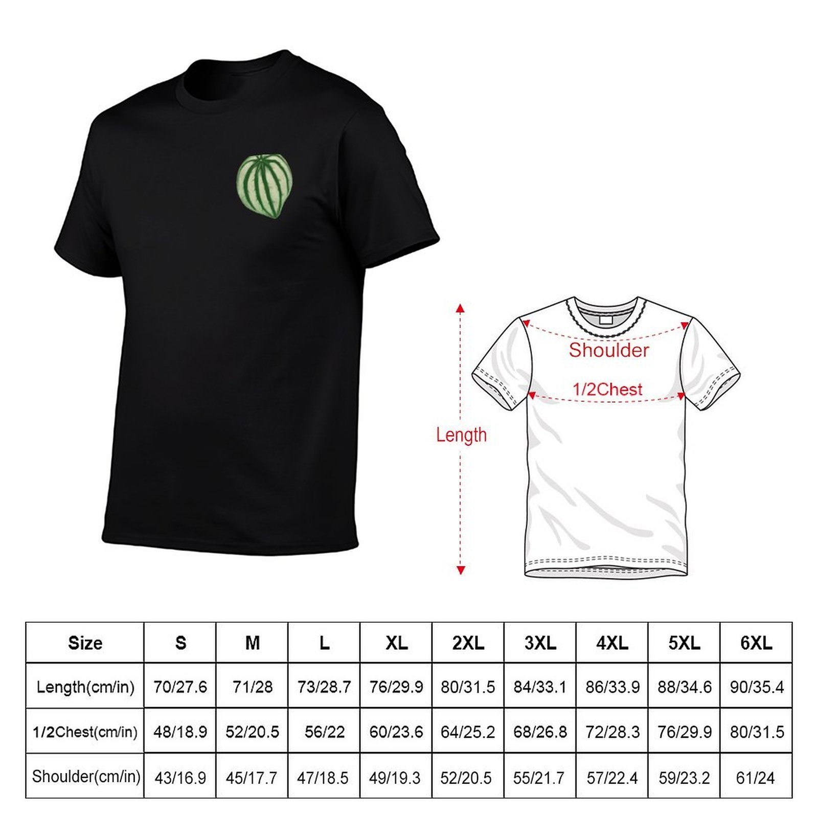 Watermelon Peperomia T-Shirt a - Peperomia Watermelon 评论和价格